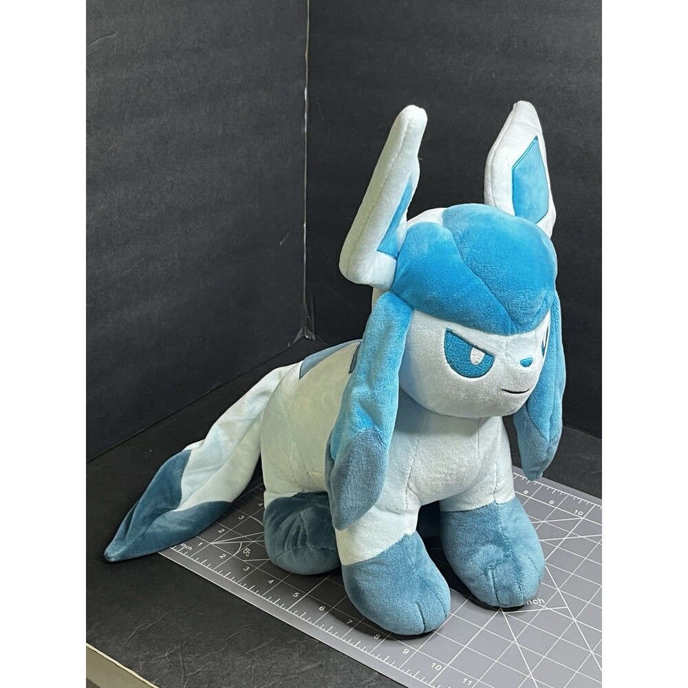Build-A-Bear Pokemon Glaceon Plush 14" Eevee Evolution Stuffed Animal BAB Toy